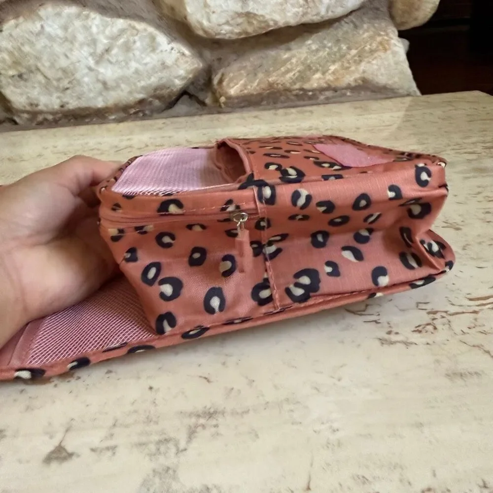 Floral print toiletry & undergarment bags travel packing bags organizers